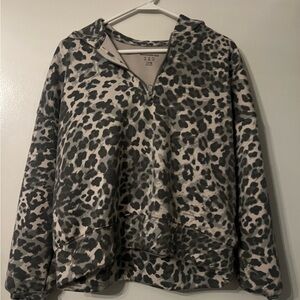 Abercrombie Kids YPB Gray Animal Print Hoodie